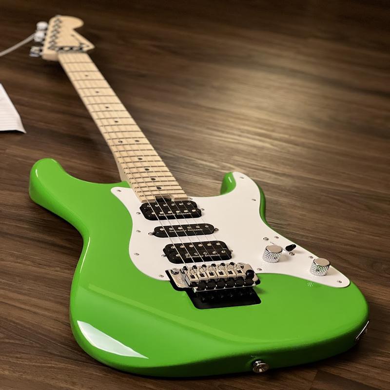 Charvel Pro Mod So-Cal Style 1 HSH with Floyd Rose and Maple FB in Slime Green