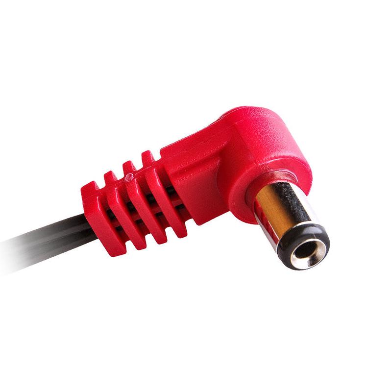 Cioks Flex 2050 50cm (20) with 5,5/2,1mm Center Positive Angled DC Red Plug